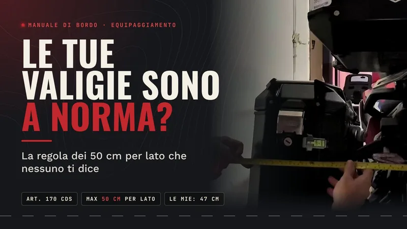 Le tue valigie sono a norma? La regola dei 50 cm che nessuno ti dice